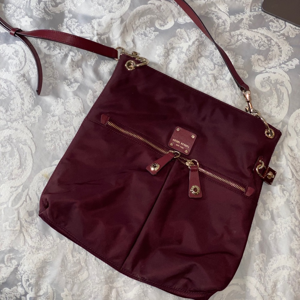 Burgundy henri bendel crossbody